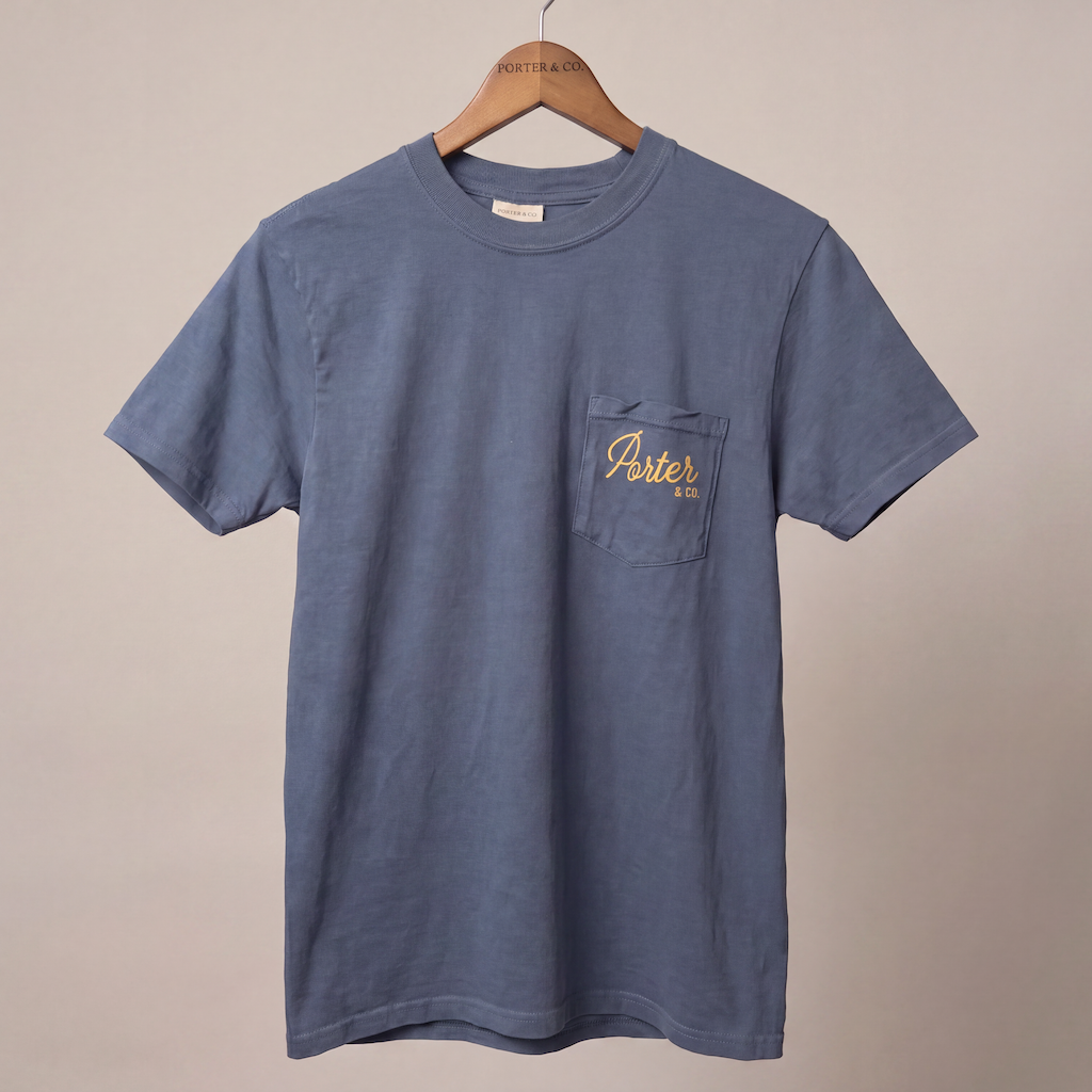 Porter & Co. | Classic Tee — Washed Indigo
